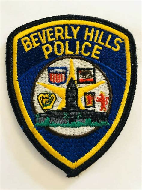 BEVERLY HILLS POLICE DEPT. CALI PATCH