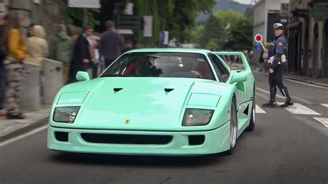 EPIC Carspotting Session In Villa D Este F40 812 Competizione