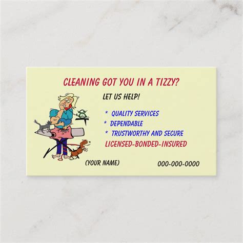 Housekeeping Business Card | Zazzle