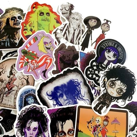 Tim Burton Movies 50pcs Stickers Pack Laptop Decal Etsy