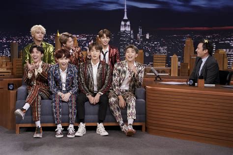 BTS Appears Performs On The Tonight Show Starring Jimmy Fallon