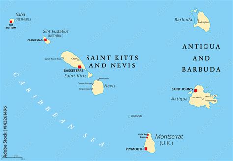 Saint Kitts And Nevis Antigua And Barbuda Montserrat Saba And Sint