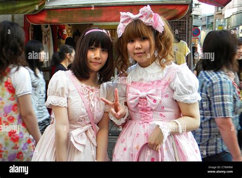 Japan Tokyo Harajuku Girls Stock Photo Alamy