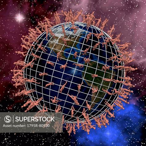 Earth Crowded With Naked People SuperStock