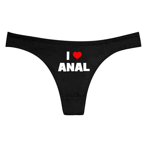 I Love Anal Thong Bikini Panties Anal Sex Backdoor Gal Etsy UK