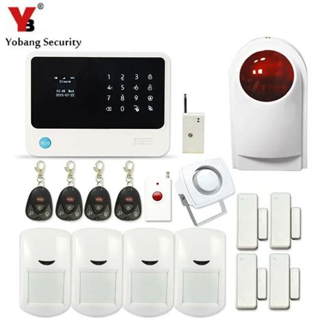 YobangSecurity GSM WiFi Alarm System G90B Touch Keypad GSM Home Burglar