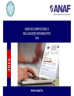 Fillable Online Anaf Ro GHID DE COMPLETARE A DECLARA IEI Fax