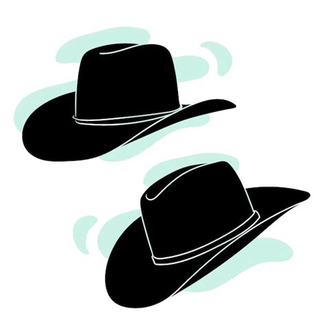 Cowboy Hat Silhouette Vectors & Illustrations for Free Download