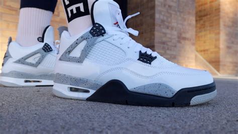 Jordan 4 White Cement Review BEST JORDAN OF ALL TIME Retail VS UA