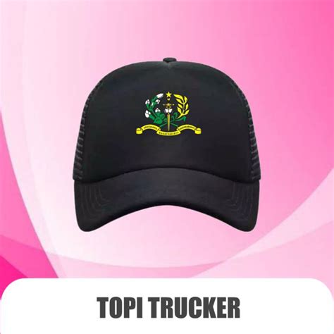 Jual TOPI TRUCKER JARING AKMIL LOGO PENDIDIKAN | Shopee Indonesia