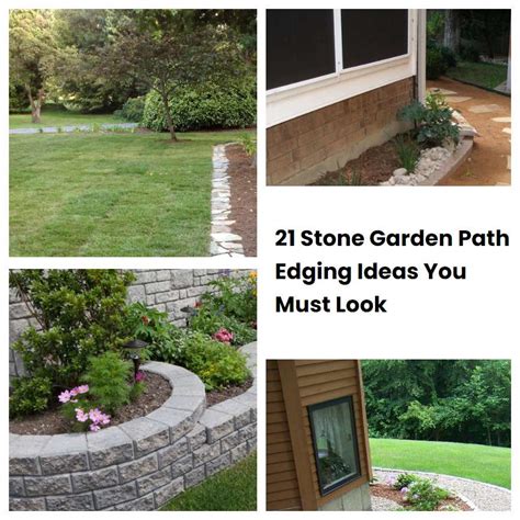 21 Stone Garden Path Edging Ideas You Must Look | SharonSable