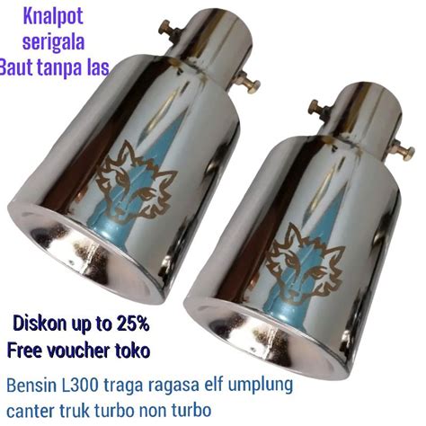 Jual Knalpot Serigala Bensin L300 Canter Traga Ragasa Umplung Truk