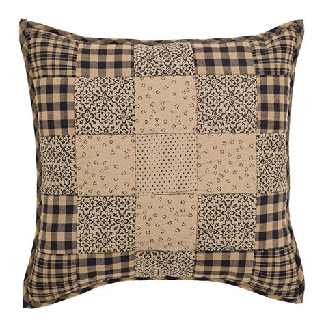 New Country Primitive Coal Creek Patchwork Tan Black Check Ditsy Accent