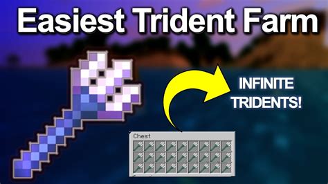 EASIEST Minecraft Trident Farm 1 21 GET Unlimited TRIDENT Drowned