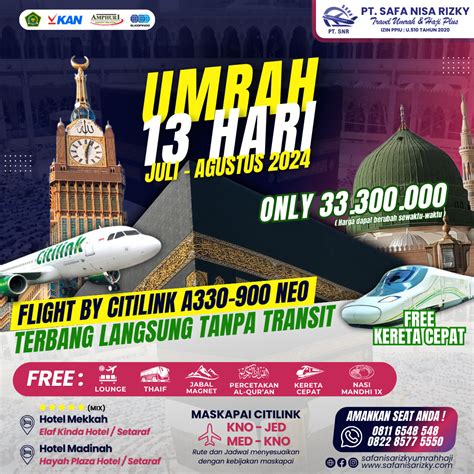 Travel Umrah Terbaik Di Medan Safa Nisa Rizky Umrah Haji