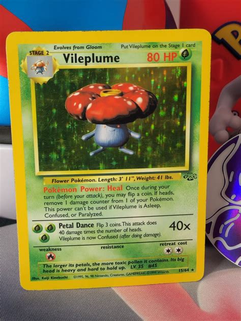 Pok Mon Tcg Vileplume Jungle Holo Unlimited Holo Rare Ebay