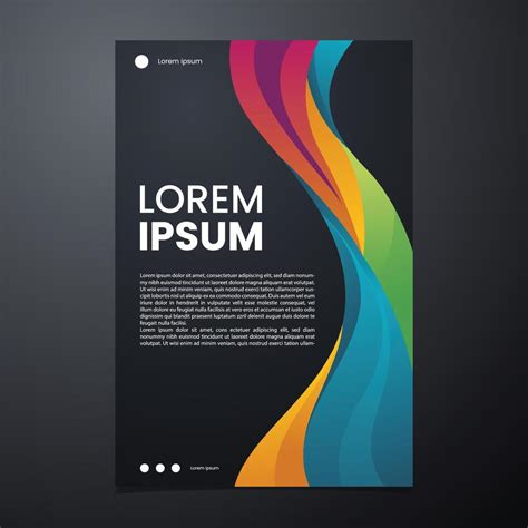 background abstract full color template vector brochure  vector