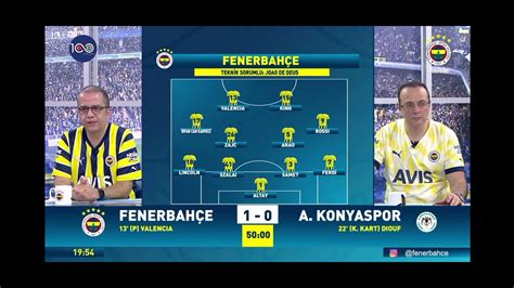 Fenerbah E Konyaspor Fb Tv Gol Ve Kirmizi Kart Ani Youtube