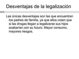 La Legalizaci N De Las Drogas Ppt