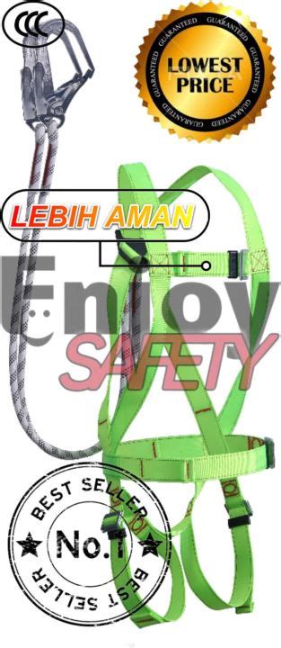 Safety Full Body Harness Double Big Hook Sabuk Pengaman Lazada