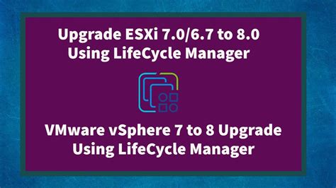 Upgrade Esxi To Lifecycle Manager Esxi To Upgrade Vsphere