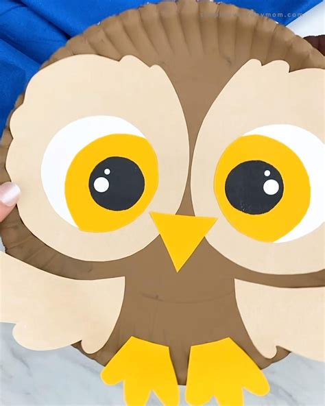 Paper Plate Owl Craft For Kids Free Template Artofit