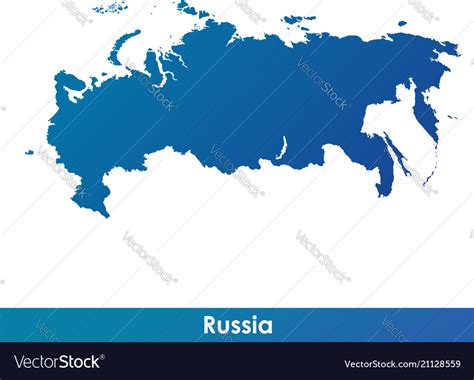 Map Of Russia Royalty Free Vector Image Vectorstock