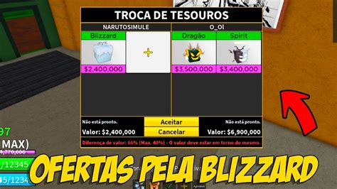 O Que As Pessoas Oferecem Pela Nova Fruta Blizzard Do Blox Fruits Youtube