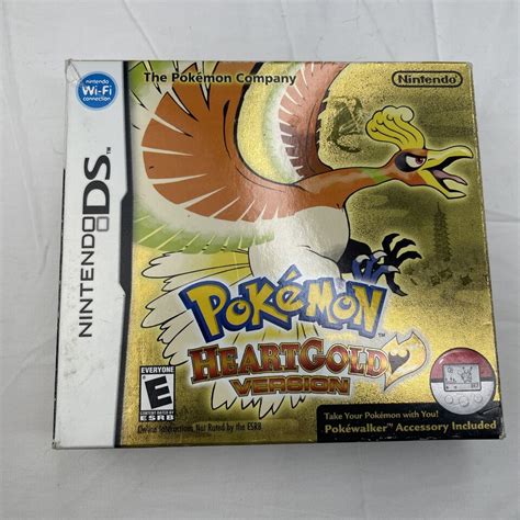 Pokemon Heartgold Version Nintendo Ds 2010 Authentic In Big Box Pokewalker 808736629225 Ebay