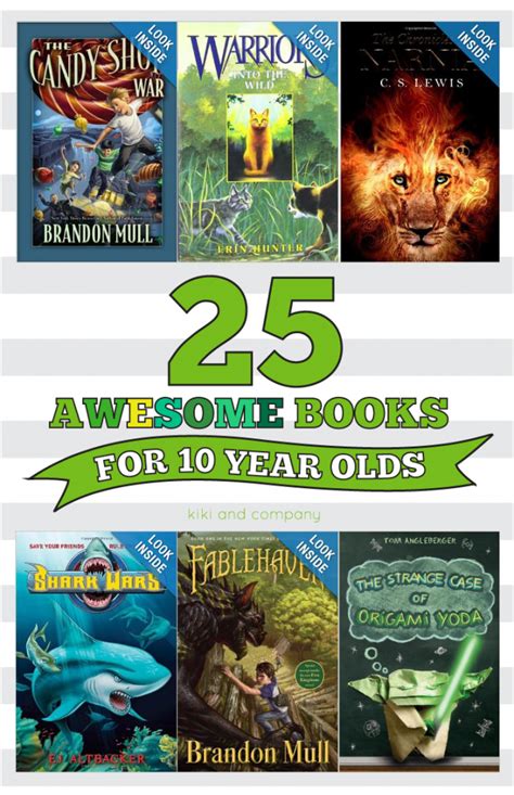 25 Awesome Books for 10 year olds - Kiki & Company