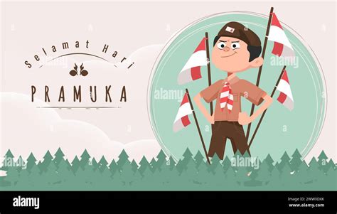 Translate Happy Scout Day August 14 Indonesian Festival Day Selamat