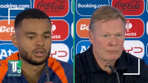 Cody Gakpo Und Ronald Koeman Feiern Den Sieg Der Niederlande Gegen