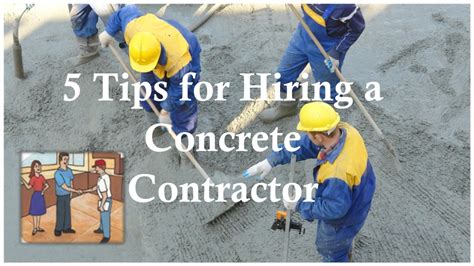 Ppt 5 Tips For Hiring A Concrete Contractor Powerpoint Presentation