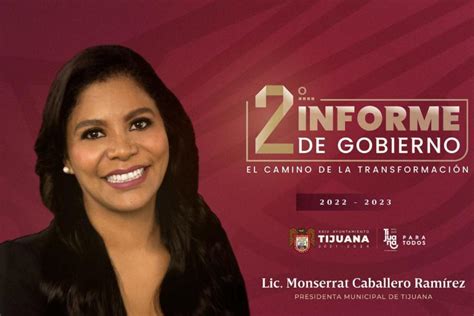 Alcaldesa De Tijuana Montserrat Caballero Presentar Su Segundo Informe