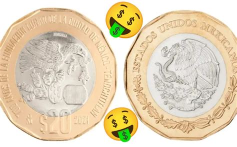 Moneda De Pesos Mexicanos Bicentenario De La Independencia Nacional