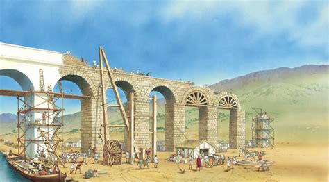 Construcción de Acueductos | Roman aqueduct, Ancient rome architecture ...