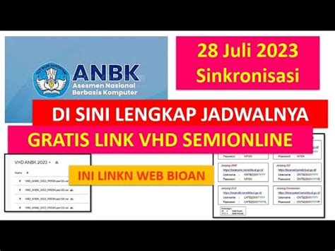 Jadwal Anbk Lengkap Segera Youtube