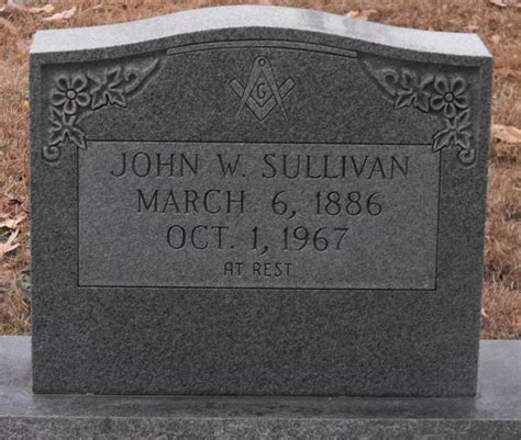 John Wesley Sullivan Memorial Find A Grave