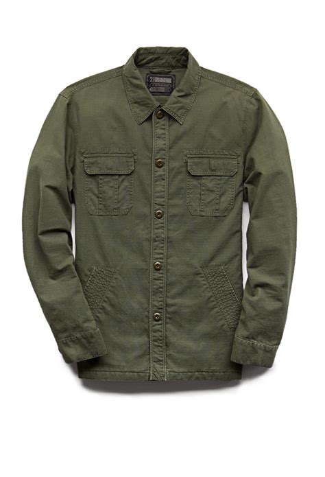 Lyst Forever 21 Minimalist Military Jacket In Green For Men