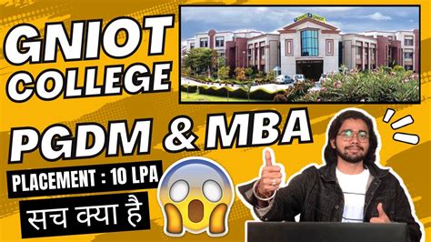 Gniot Greater Noida For Mba Pgdm Admission Courses Fees