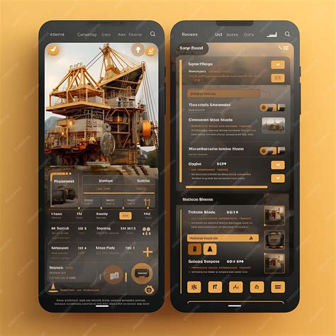 Premium AI Image | Mobile App Design of Construction Construction ...