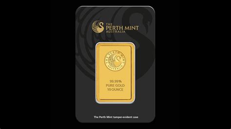 Bullion List Gold 10 Oz Perth Mint Gold Bar Black Swan Certicard