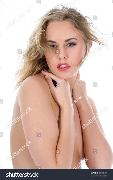 Portrait Nude Blonde Blue Eyes On Stock Photo Shutterstock