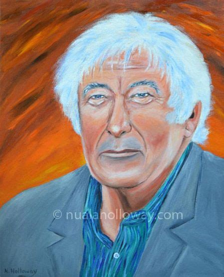 Portrait Of Seamus Heaney By Nuala Holloway Oil On Canvas