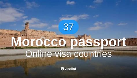 Morocco passport online e visa countries to travel in 2024 - Visa List