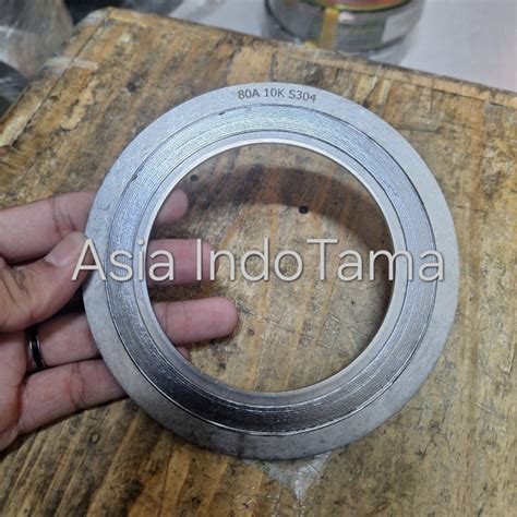 Jual Swg Jis K Ss Spiral Wound Gasket Stainless Ss Inch