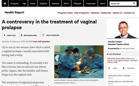 Cochrane Review On Vaginal Prolapse Surgery Spotlighted Cochrane