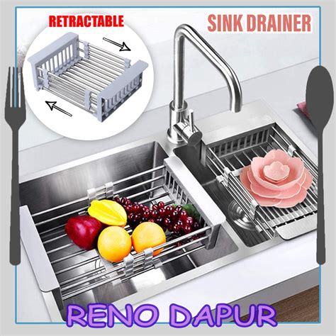 adjustable sink drain basket kitchen sink drainer basket stainless