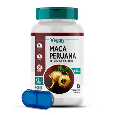 Nutralín Maca Peruana Vit A C e Zinco 120 Comp c Porta Cápsulas