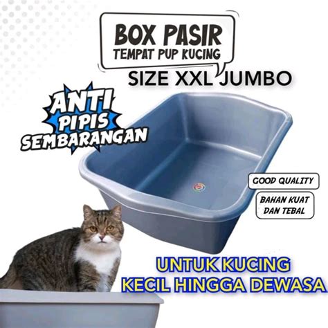 Jual Bak Pasir Segi Jumbo Wadah Tempat Pup Kucing Baskom Kucing Jumbo